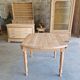 Oval solid cherry wood table with drop leaves + 2 extensions