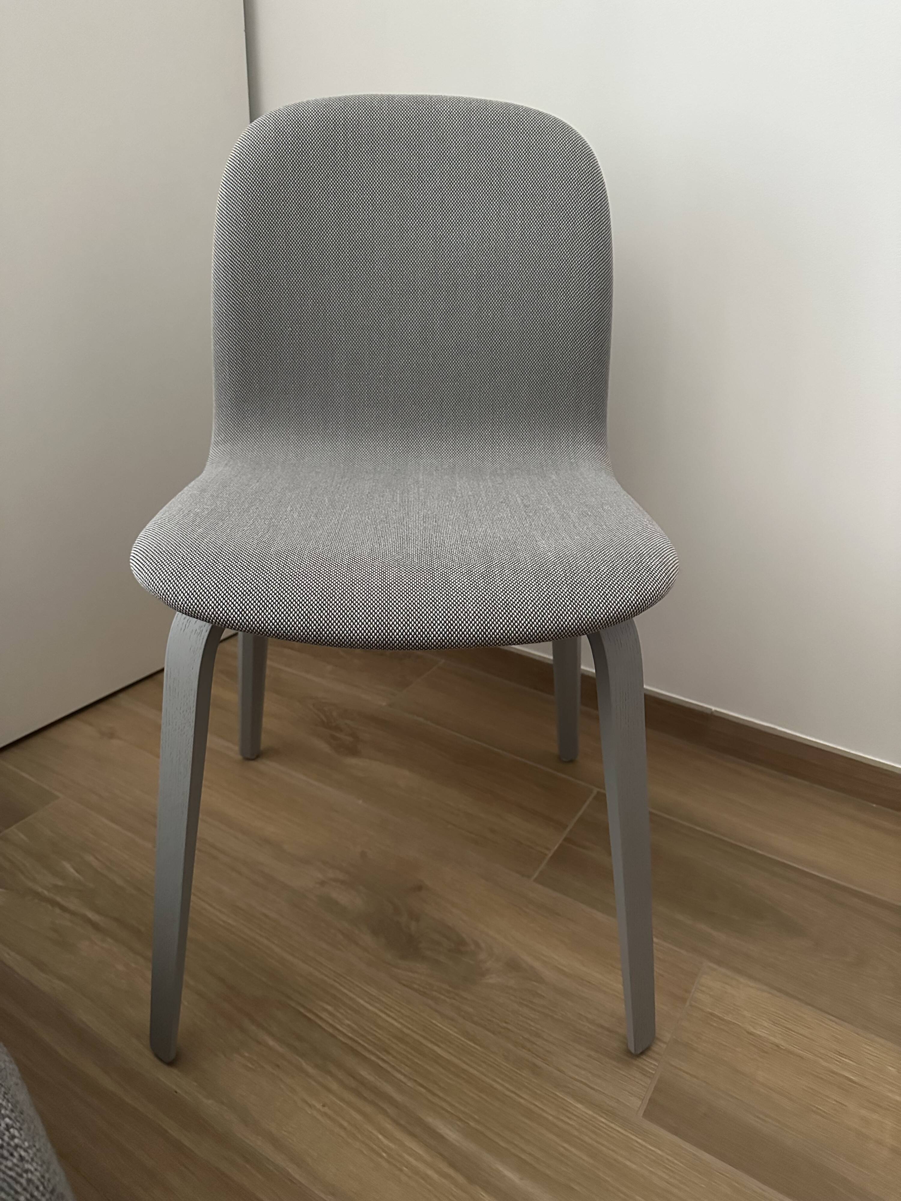 Muuto visu chair Wood base gray