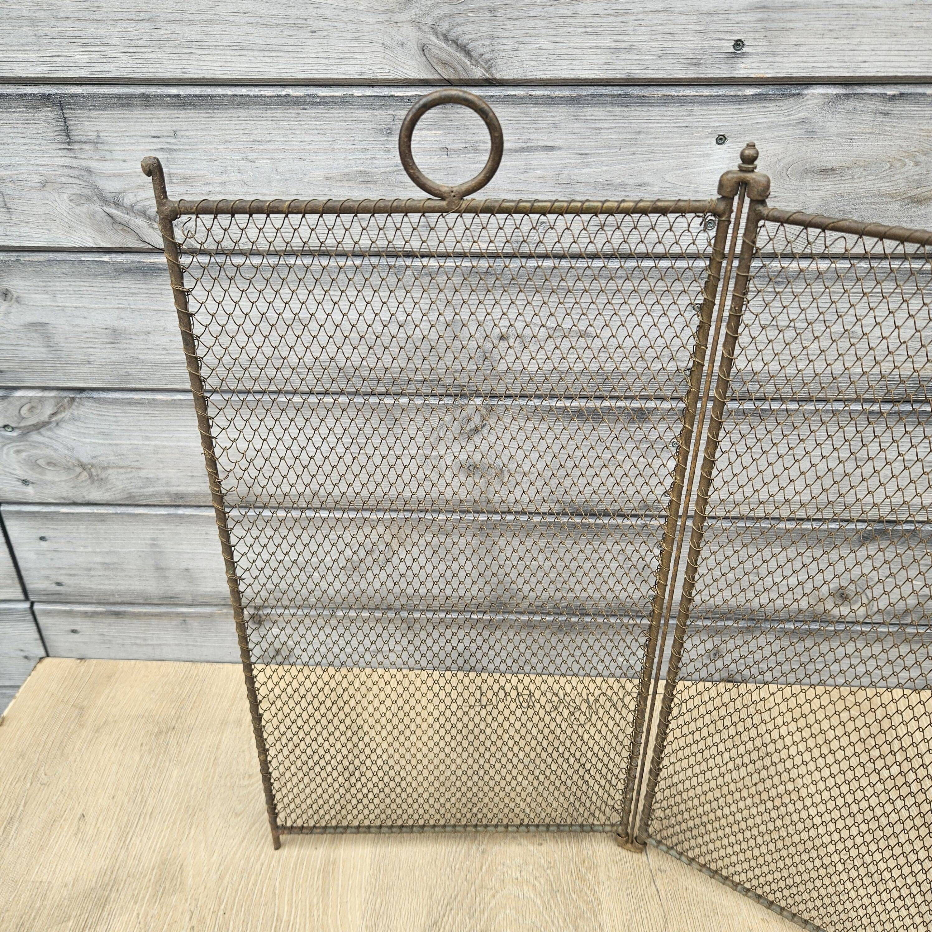 19th-century fireplace screen