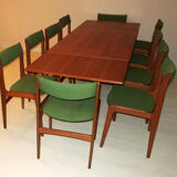 Set of 10 danish teak dining chairs by Erik Buch, 1960