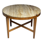 Table basse en marbre travertin