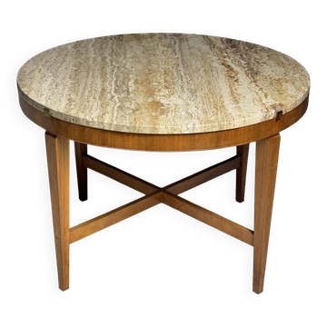 Table basse en marbre travertin