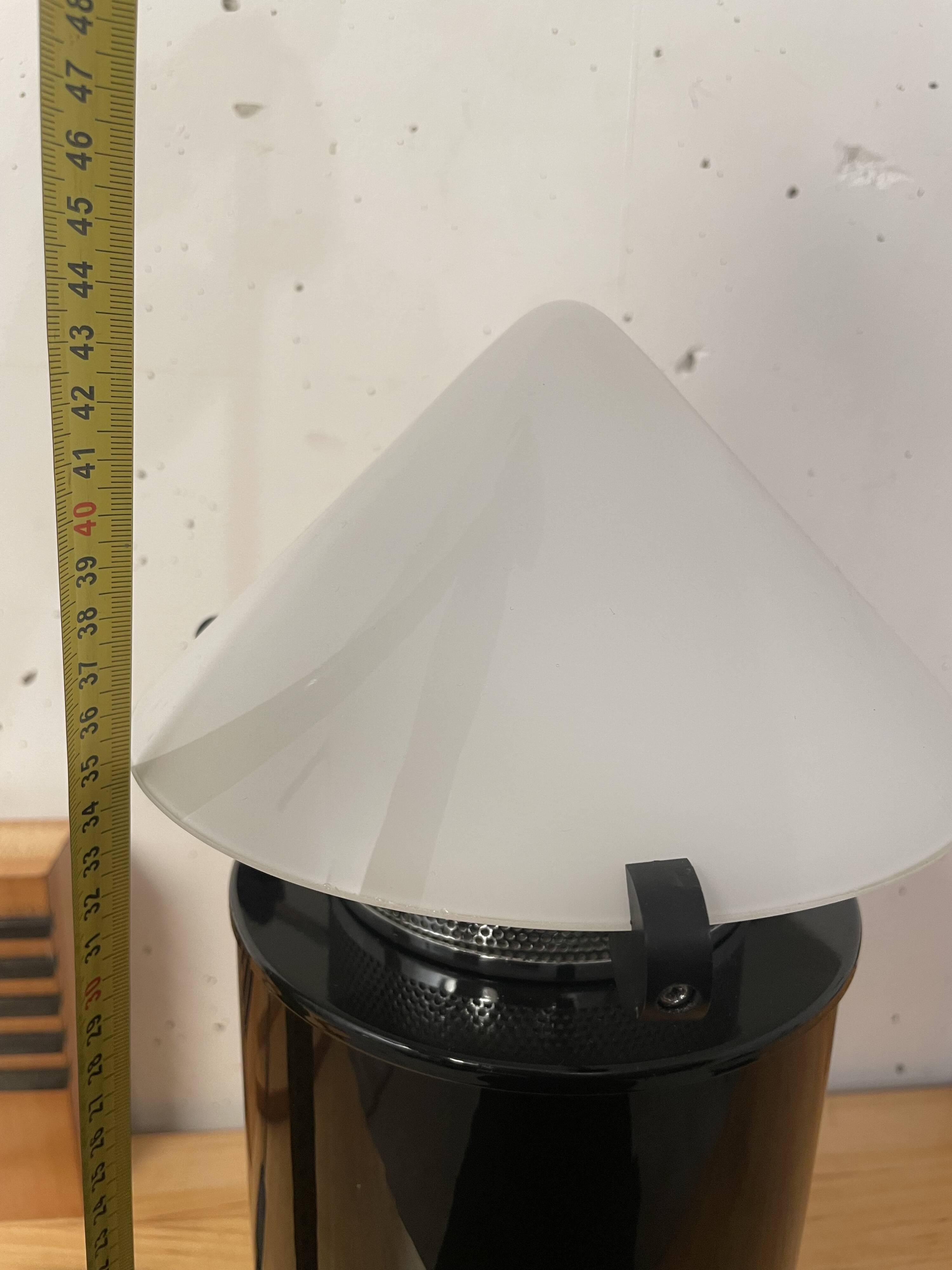 Glass “rocket” lamp, Italy 1980