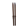 Ancienne paire de skis en bois