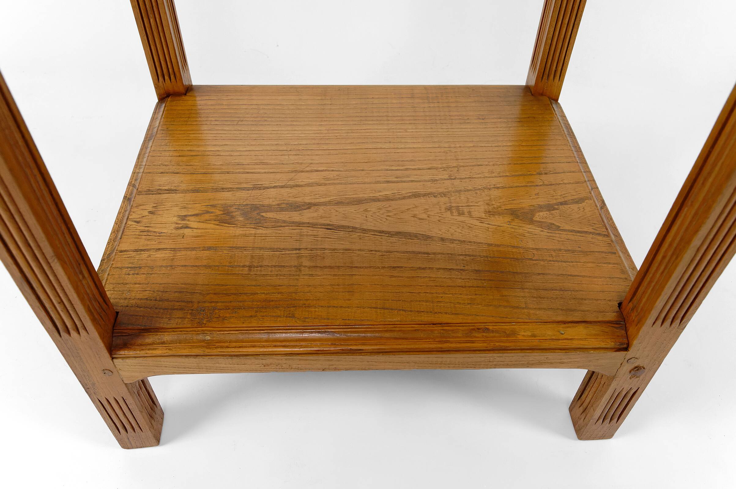 Oak trolley, Art Nouveau, France, Circa 1910