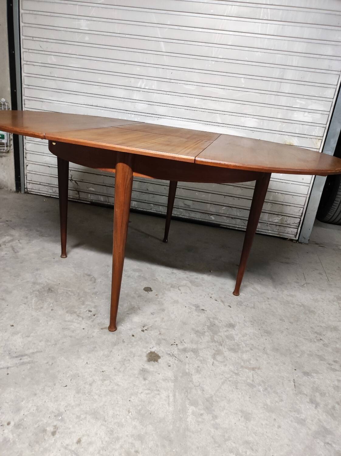 Scandinavian vintage teak round table