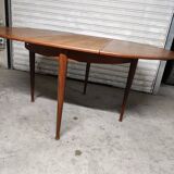 Scandinavian vintage teak round table