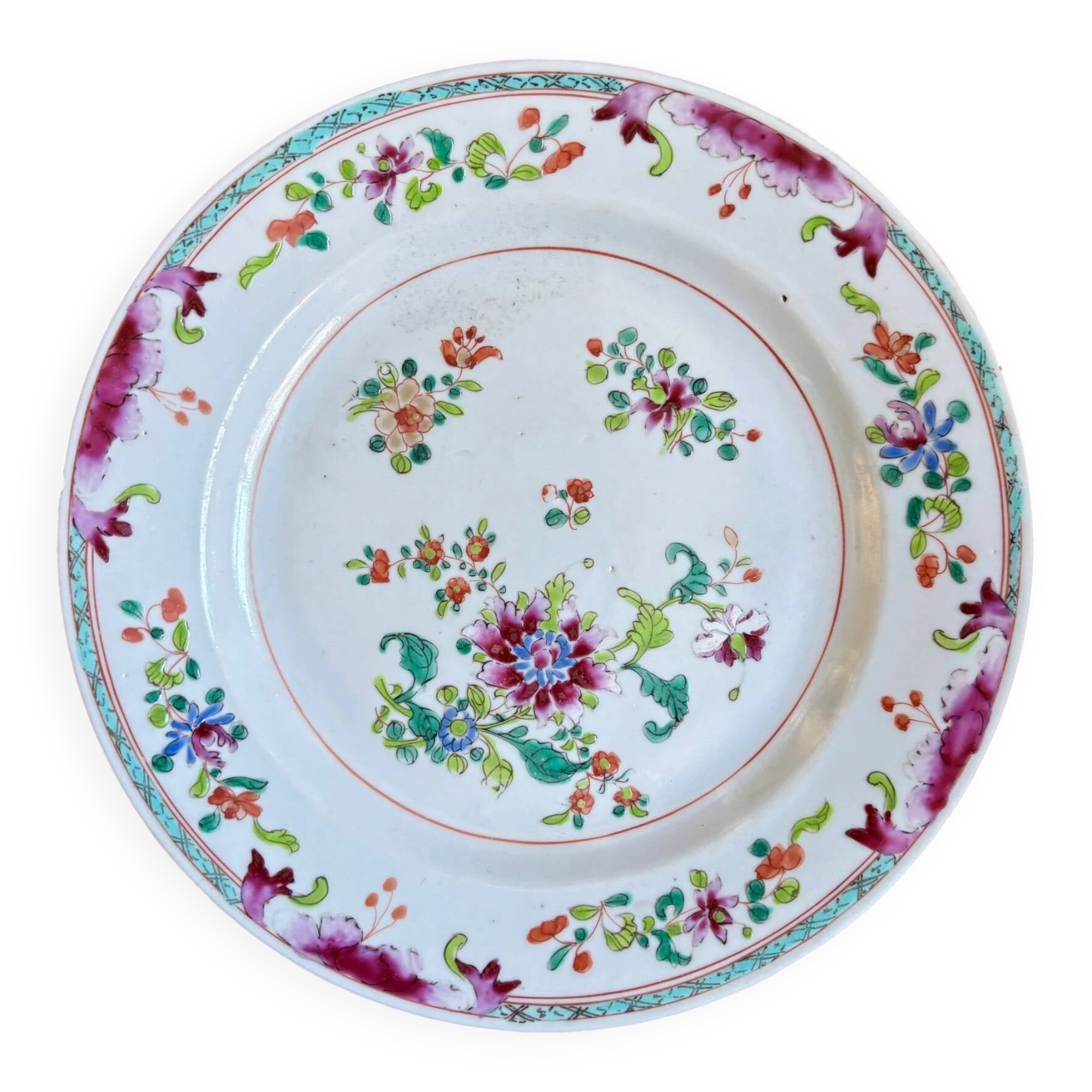 Assiette plate Compagnie des Indes n°10