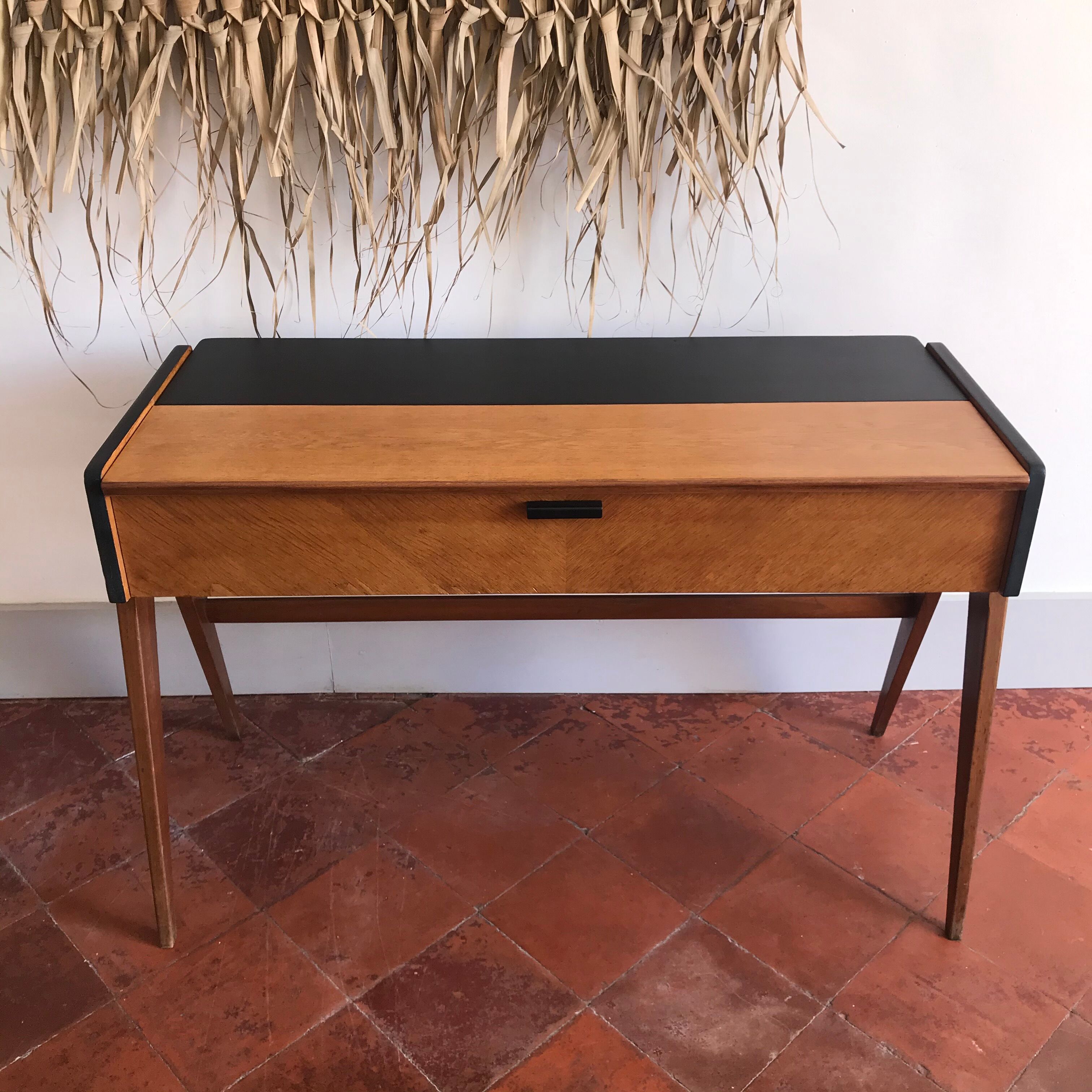 Vintage trapeze feet desk
