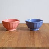 Colorful faceted bowls