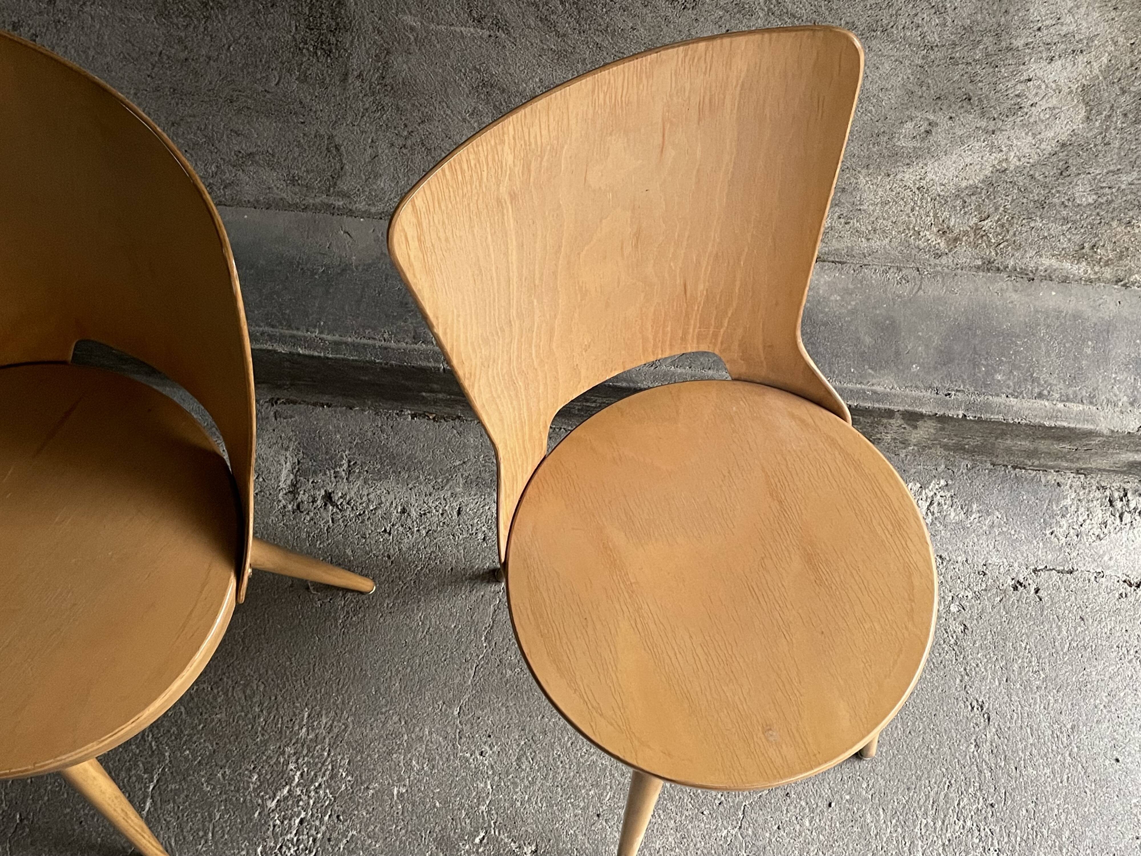 Pair of Dove model bistro chairs