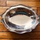 Silver metal tray