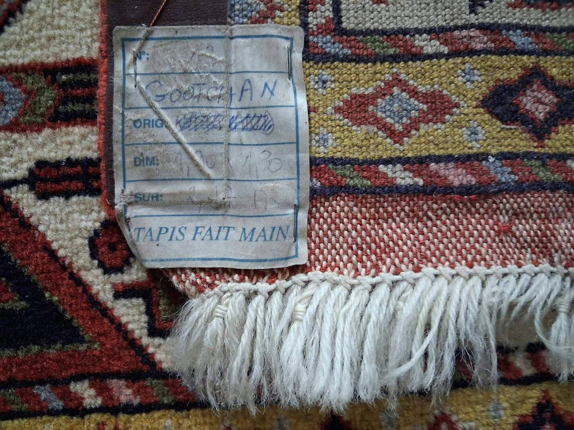 Handmade Persian Gutchan rug 192x128cm