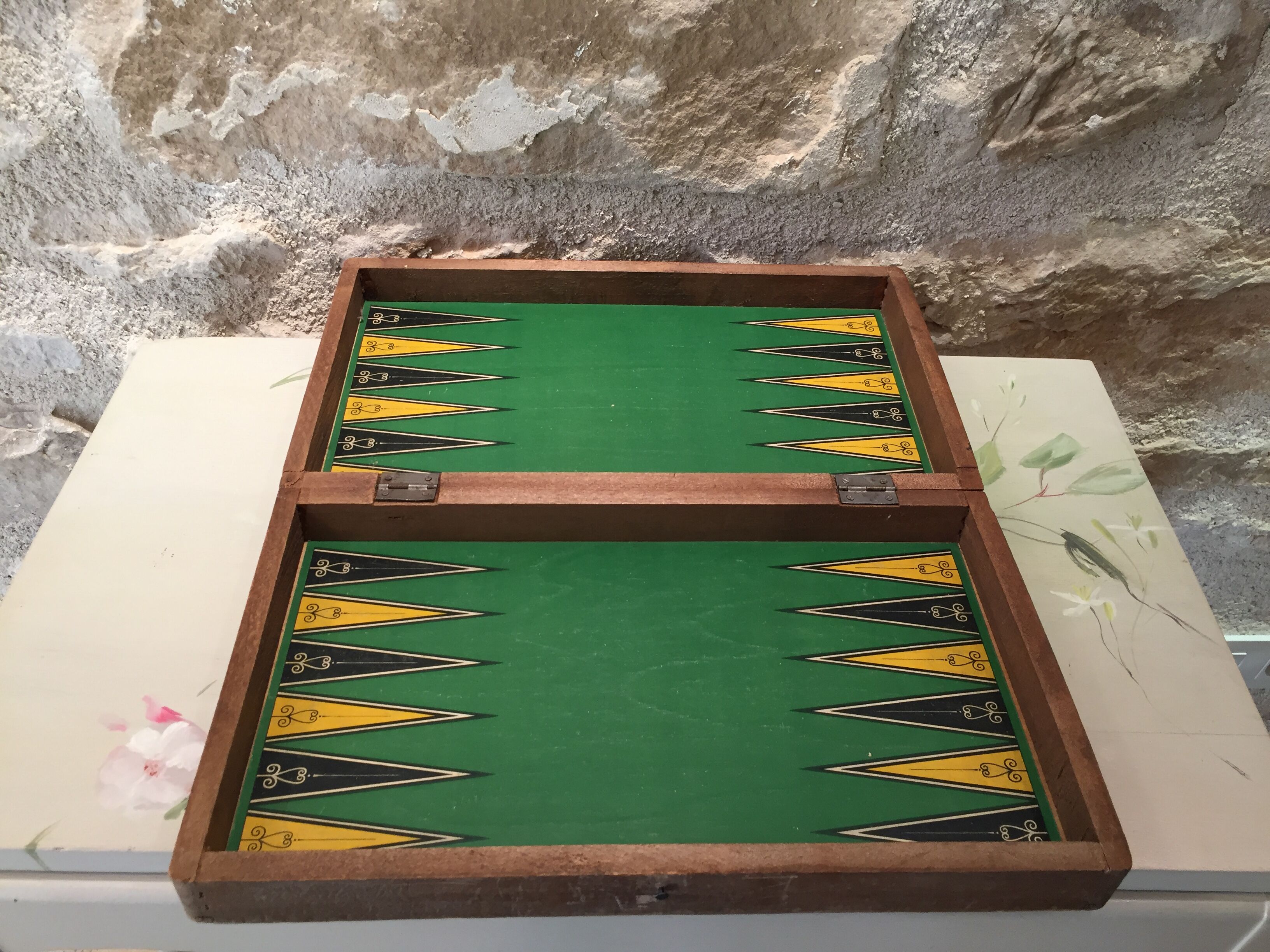 Jeu de dames et de backgammon