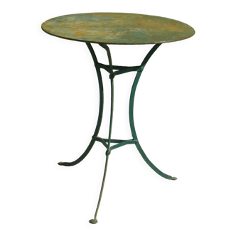 Old garden pedestal table