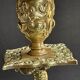 Pair of Napoleon III candle holders - Louis XIV style - Bronze (gilded)