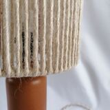 Lampe à poser grès et corde