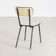 School chair on metal frame
