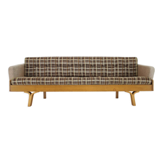 1970s Ludvik Volak 3-Seater Sofa/Bed by Drevopodnik Holesov ,Czechoslovakia