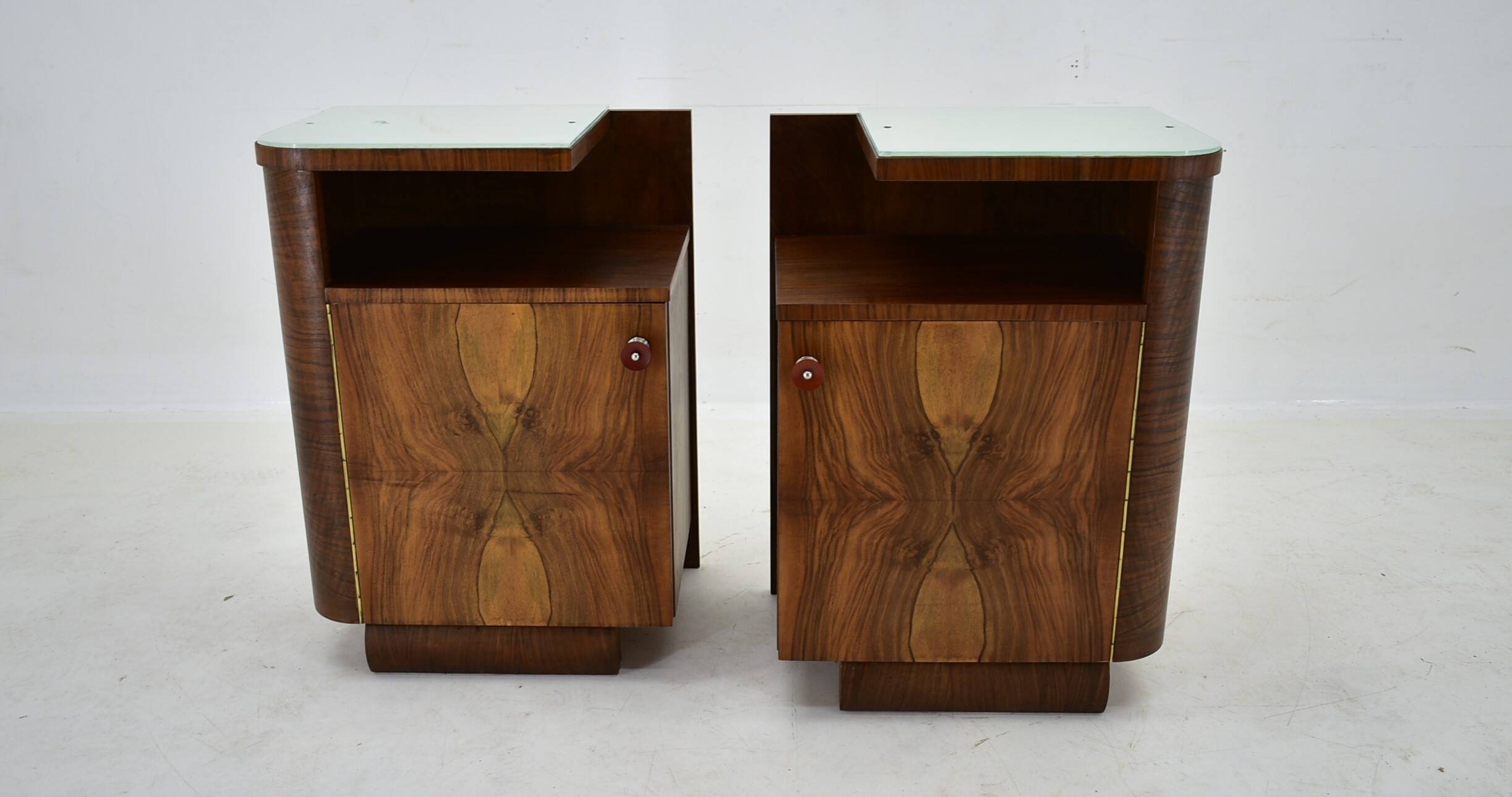 1938s,  Pair of art deco bedside table , Czechoslovakia