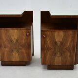 1938s,  Pair of art deco bedside table , Czechoslovakia
