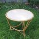 Round rattan table