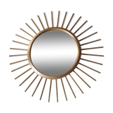 Mirror soleil metal dore 40cm