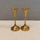 Danish designed candle holders in solid brass.