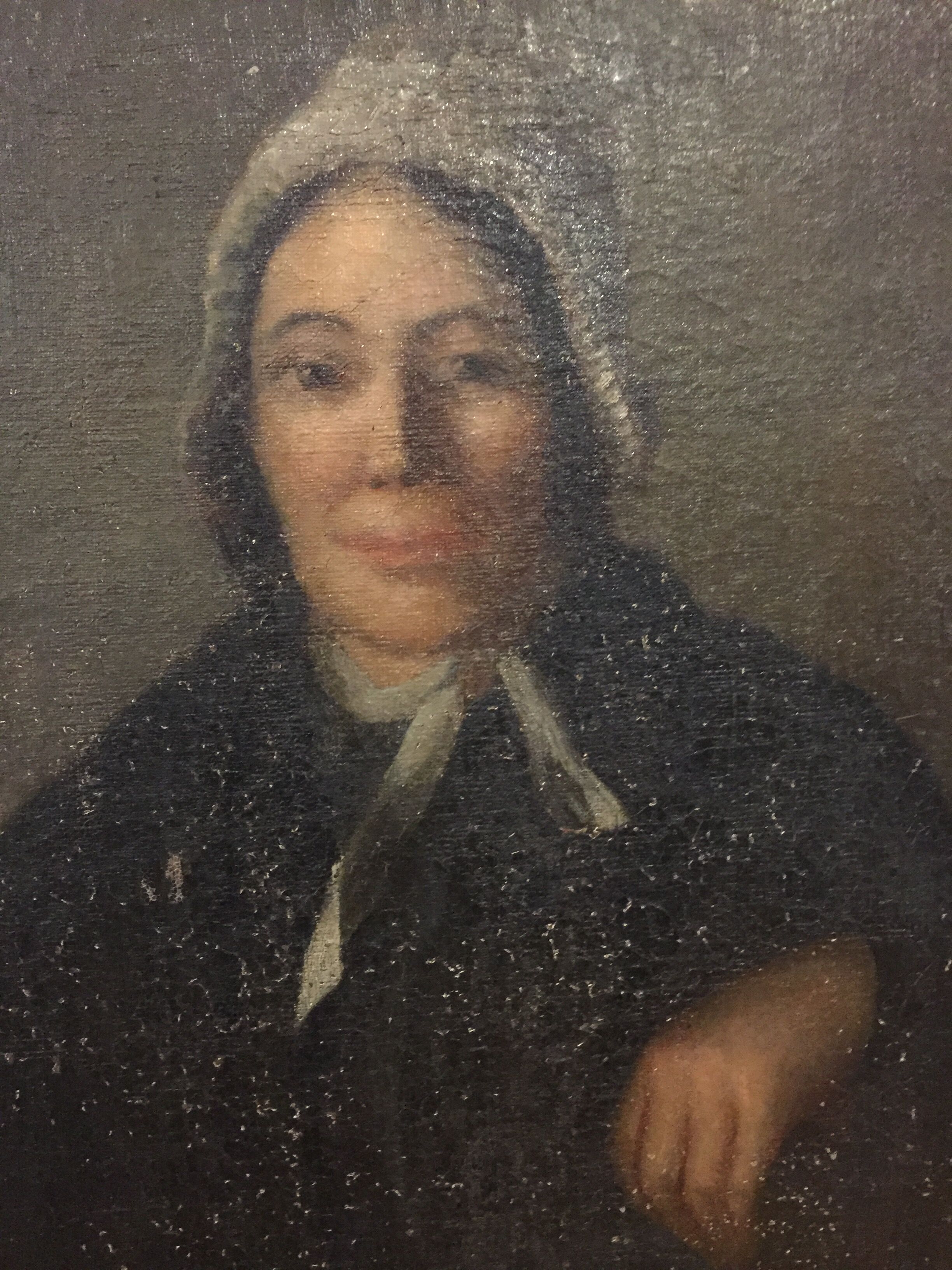 Oil on canvas, portrait of a woman