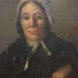 Oil on canvas, portrait of a woman