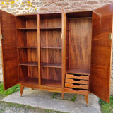 Vintage wardrobe dressing room, compass feet, 50s