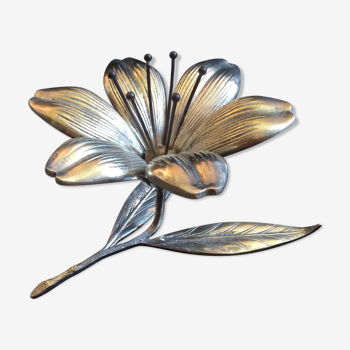 Silver lily-shaped ashtrays 1960