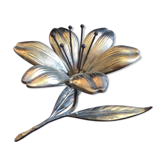 Silver lily-shaped ashtrays 1960