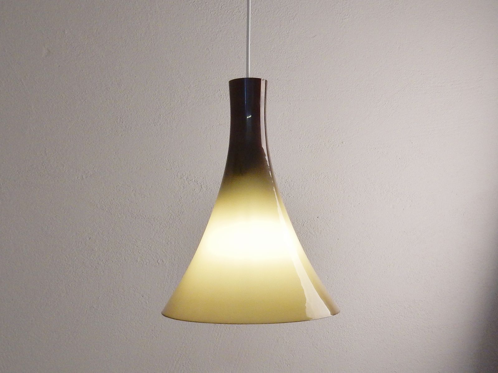 Suspension vintage en verre