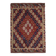 1970s Vintage Turkish Oushak Handmade Wool Cotton Red Kilim Rug 195x263
