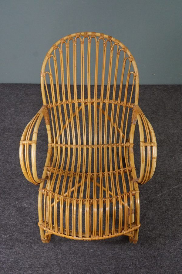 Rattan armchair Belse 8, Rohé Noordwolde, 1950