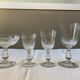 Set of 22 glasses with floral details engraved 1930