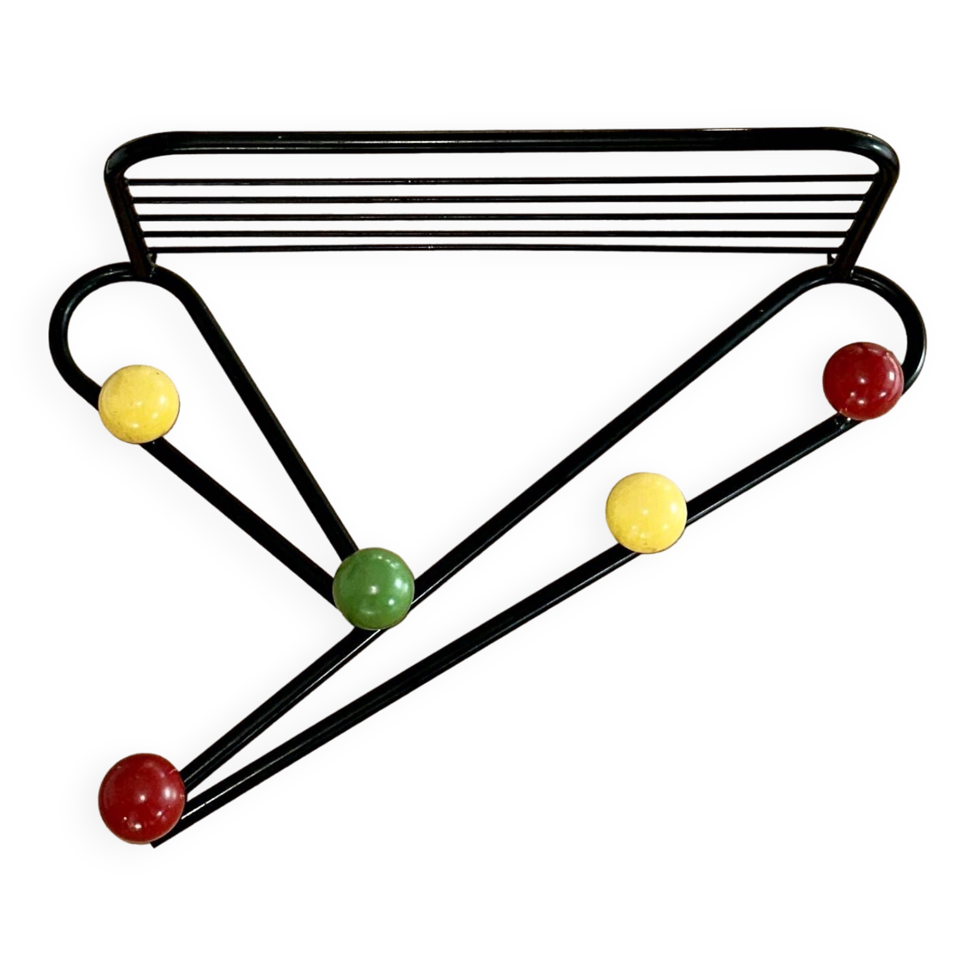 Vintage wall coat rack  France 1950s