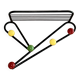 Vintage wall coat rack  France 1950s