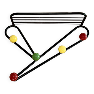 Vintage wall coat rack  France 1950s