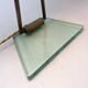 Mid-Century Modern Glass & Brass Table Lamp attributed to Pietro Chiesa, 1950s