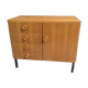 Blond wood sideboard cabinet 1970s