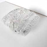 Molded glass bubble wall lamp
