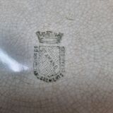 2 plates earthenware of St Amand, early twentieth