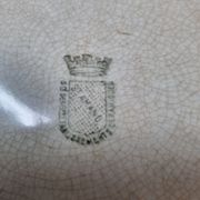 2 plates earthenware of St Amand, early twentieth