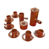 Stoneware coffee service vallauris félix ceram