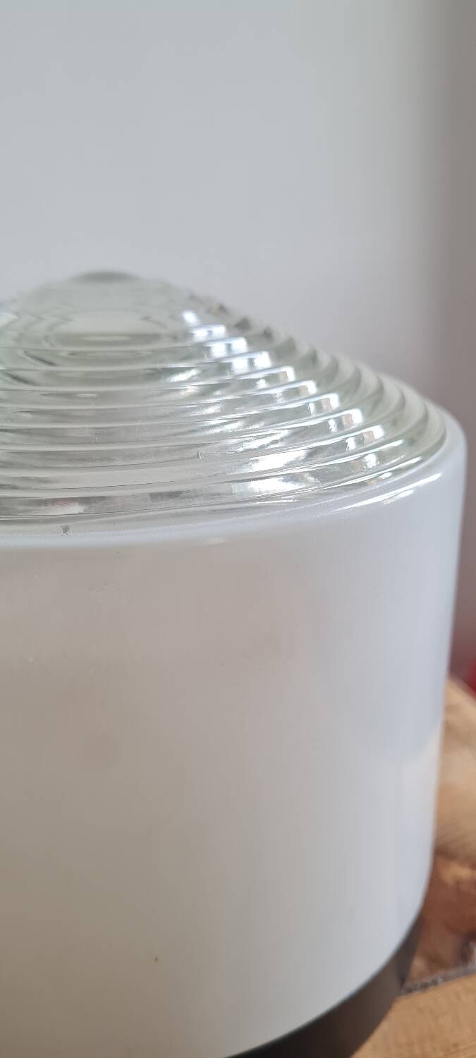 Art deco holophane wall light