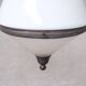 Antique french two tone glass pendant light
