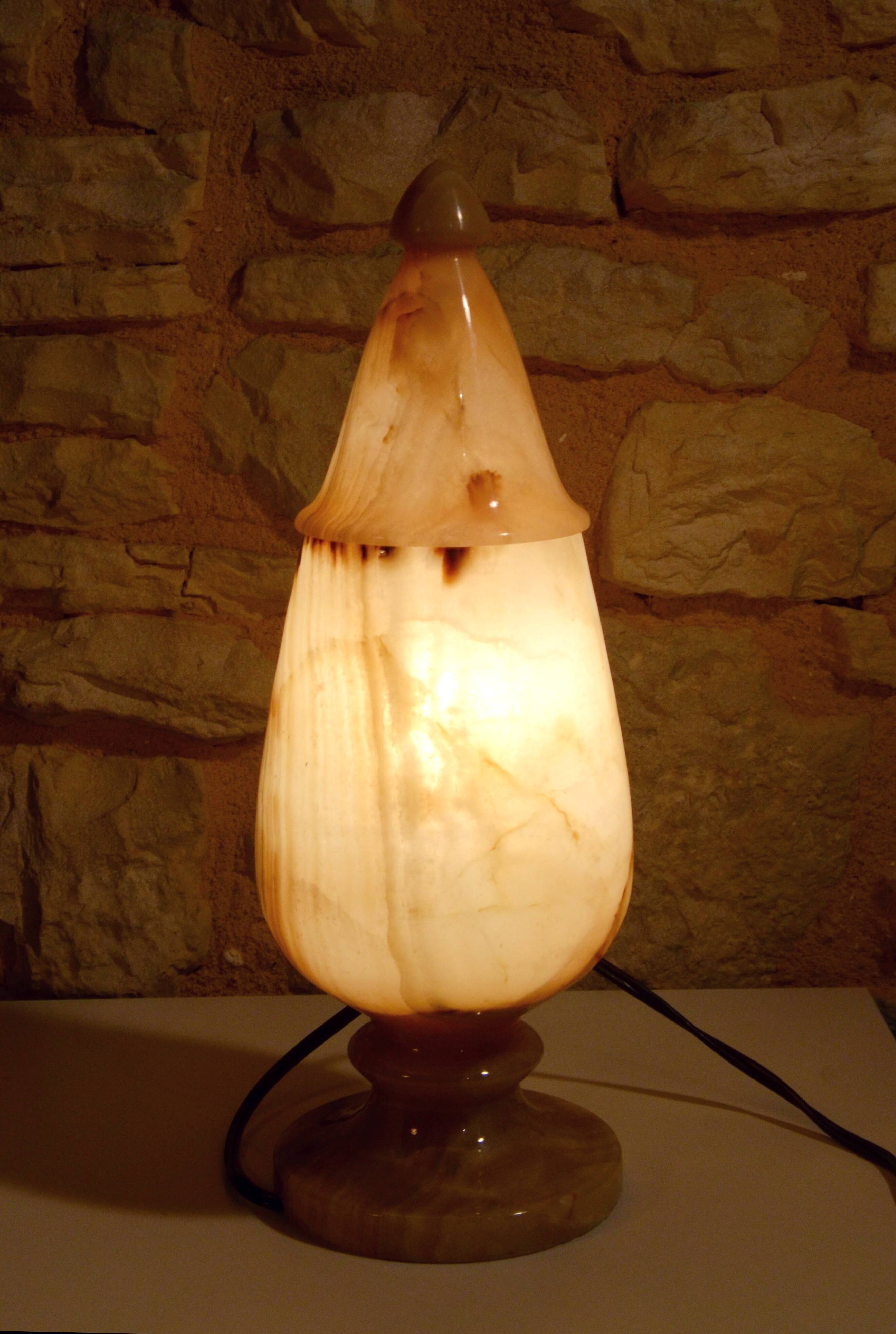 Marble lamp, 12x35cm
