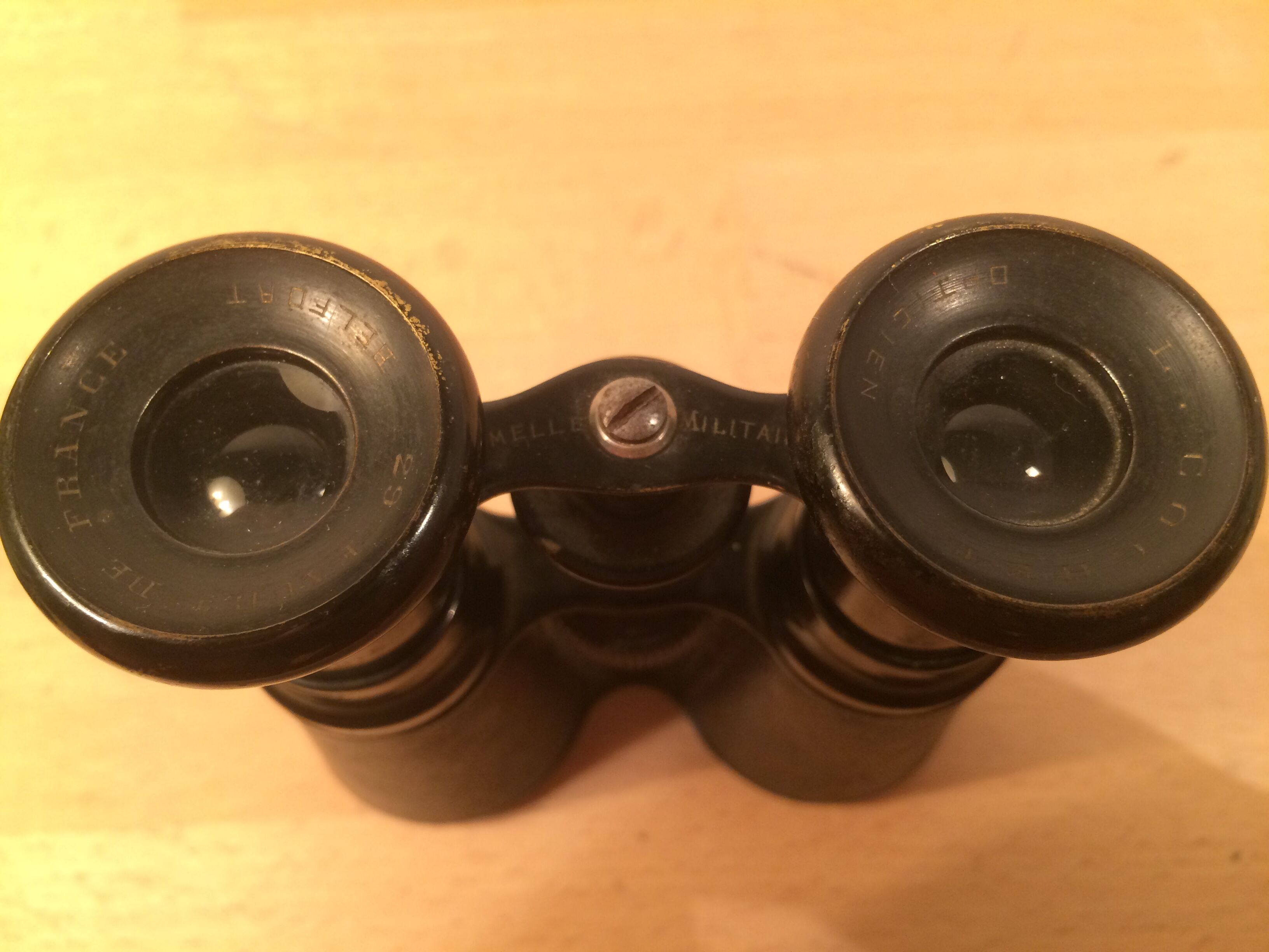 Pair of vintage military binoculars object of curiosity